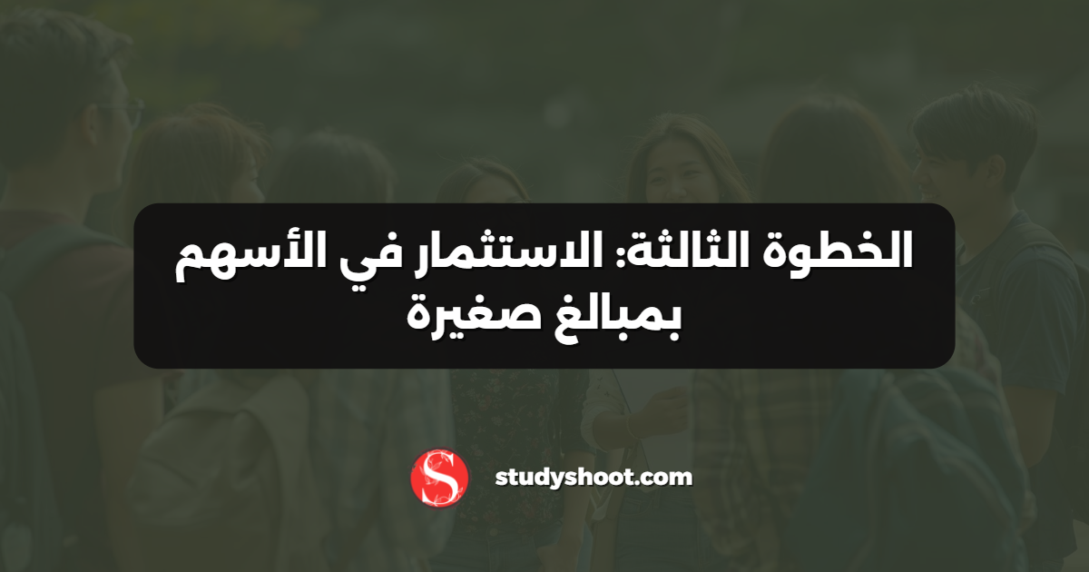 الخطوة الثالثة: الاستثمار في الأسهم بمبالغ صغيرة