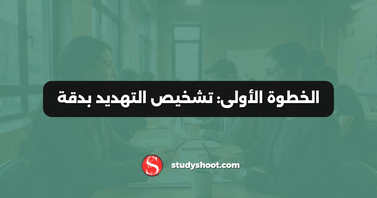 الخطوة الأولى: تشخيص التهديد بدقة