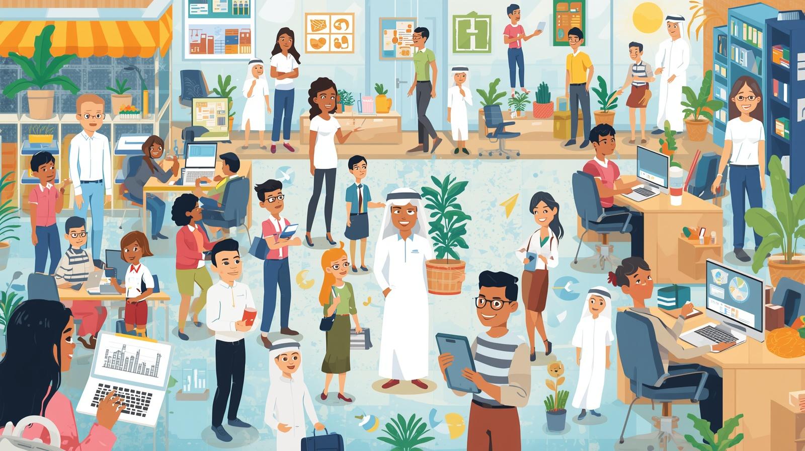 أهم 50 وظائف بدون شهادة للرجال في الامارات