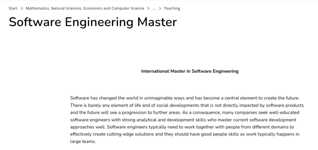 ستودي شووت القبول ماجستير هندسة البرمجيات