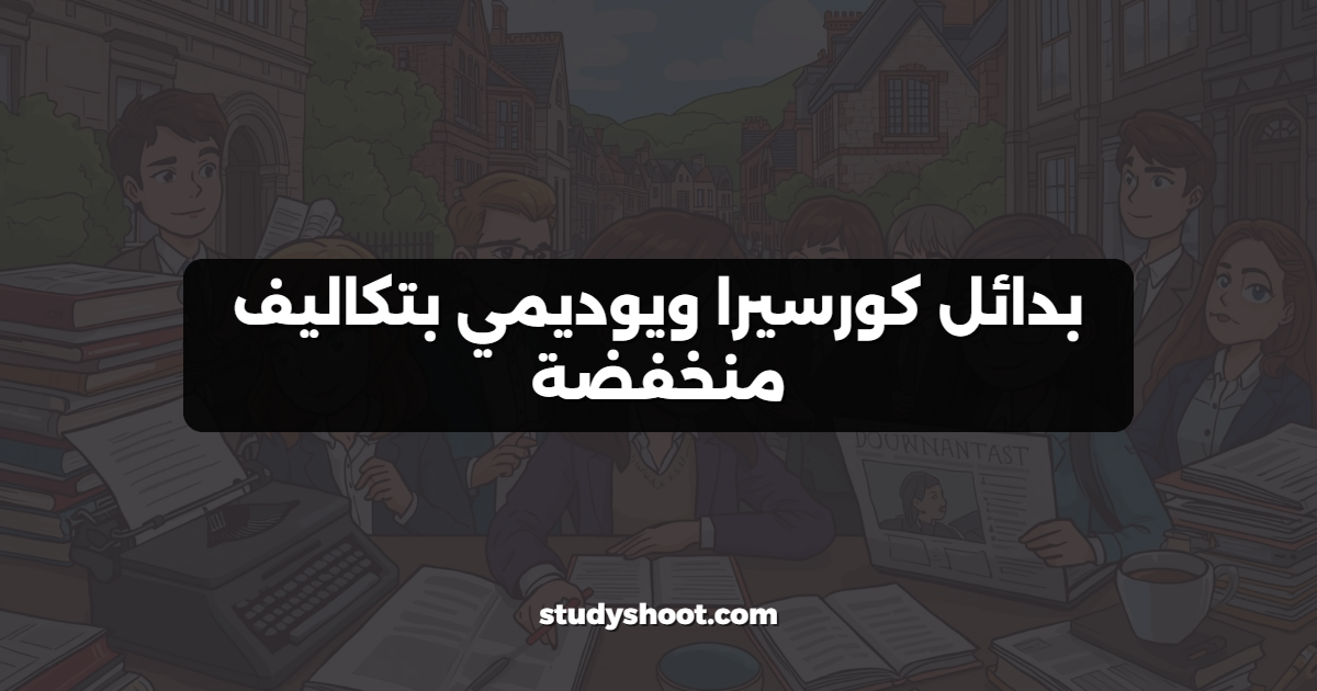 بدائل كورسيرا ويوديمي بتكاليف منخفضة