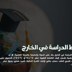 شروط الدراسة في الخارج