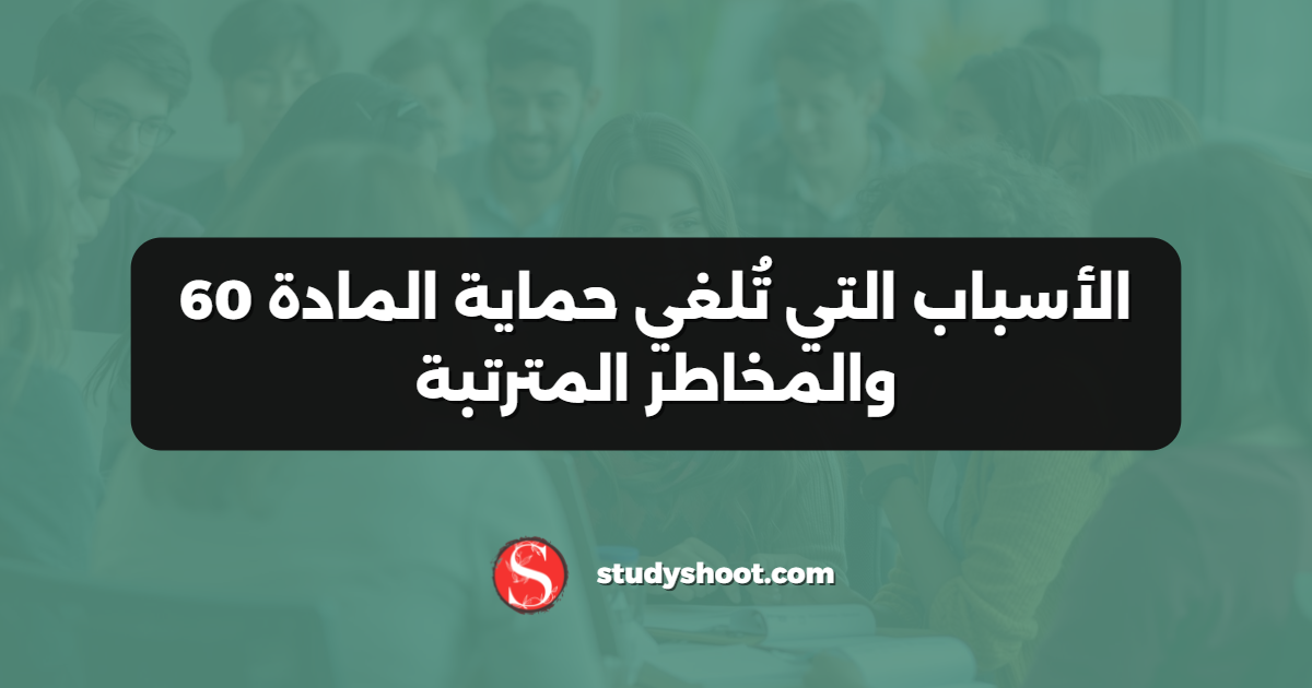 الأسباب التي تُلغي حماية المادة 60 والمخاطر المترتبة