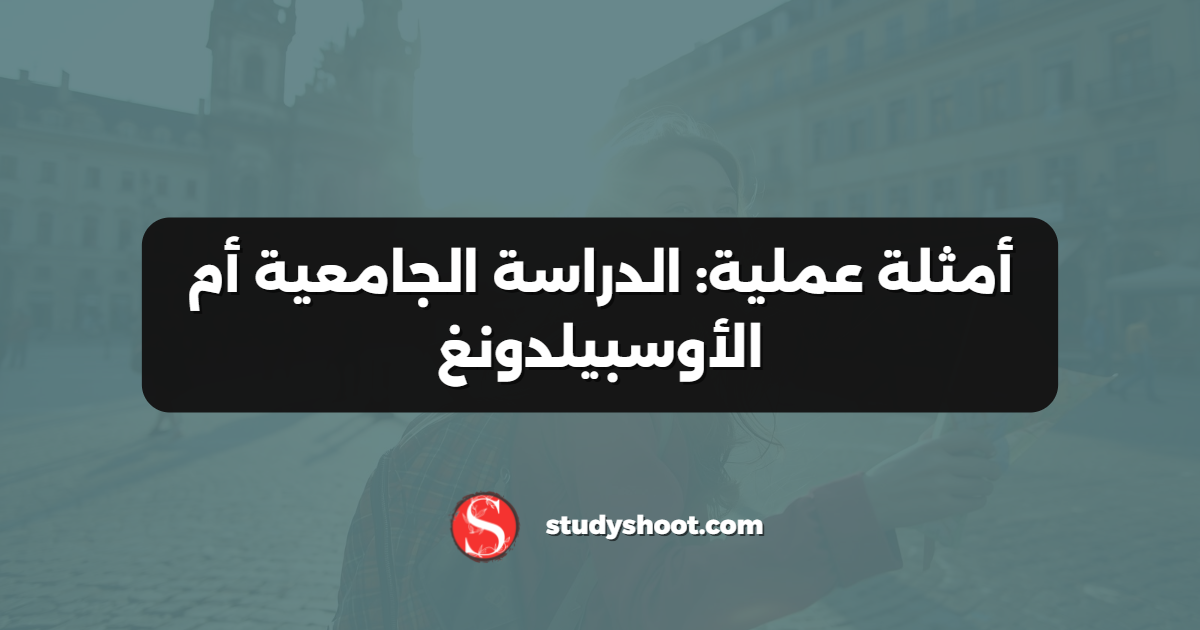 أمثلة عملية: الدراسة الجامعية أم الأوسبيلدونغ