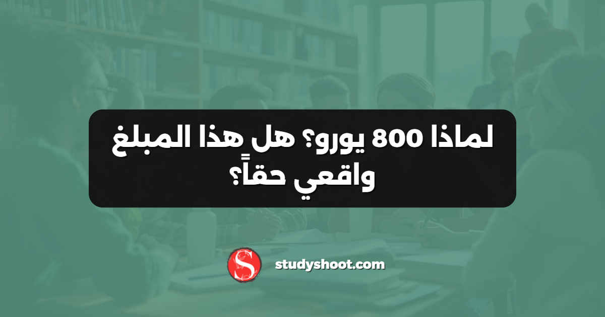 لماذا 800 يورو؟ هل هذا المبلغ واقعي حقاً؟