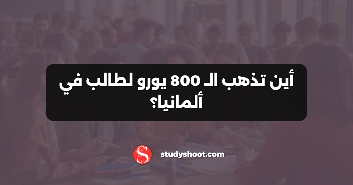 أين تذهب الـ 800 يورو لطالب في ألمانيا؟