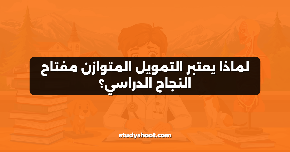 لماذا يعتبر التمويل المتوازن مفتاح النجاح الدراسي؟