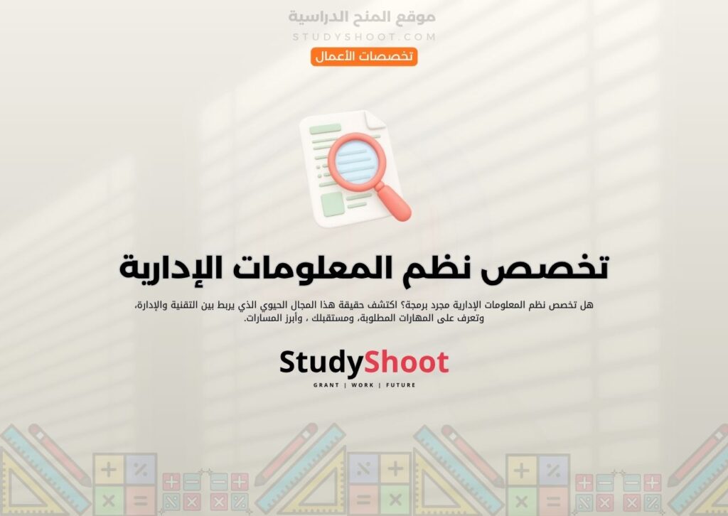 تخصص نظم المعلومات الإدارية