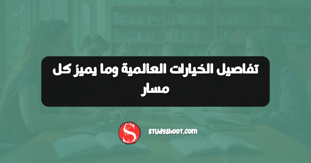 تفاصيل الخيارات العالمية وما يميز كل مسار