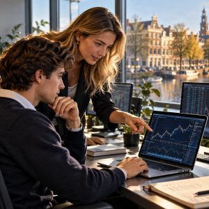 صورة توضيحية لتدريب التداول الصيفي لدى Flow Traders في أمستردام