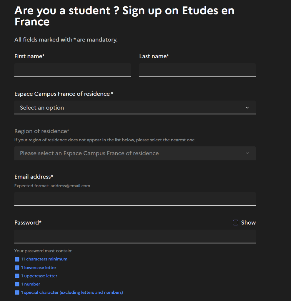 ستودي شووت المنح والقبول الجامعي Campus France